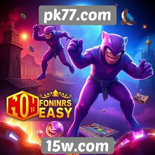 Variedade de jogos disponíveis no pk77.com